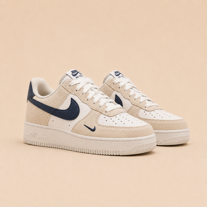 Nike Airforce Premium Beyaz Gri Lacivert