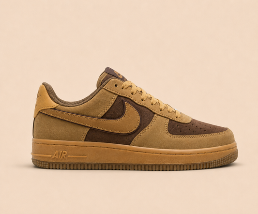 Nike Airforce Premium Kahve Hardal