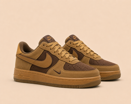 Nike Airforce Premium Kahve Hardal