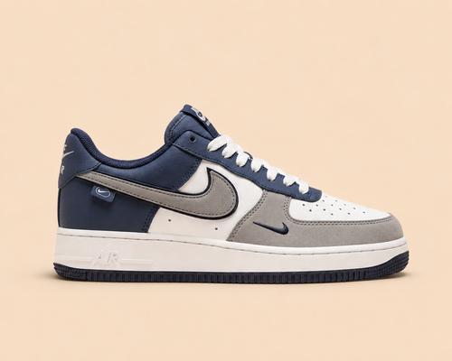 Nike Airforce Premium Beyaz Gri Mavi