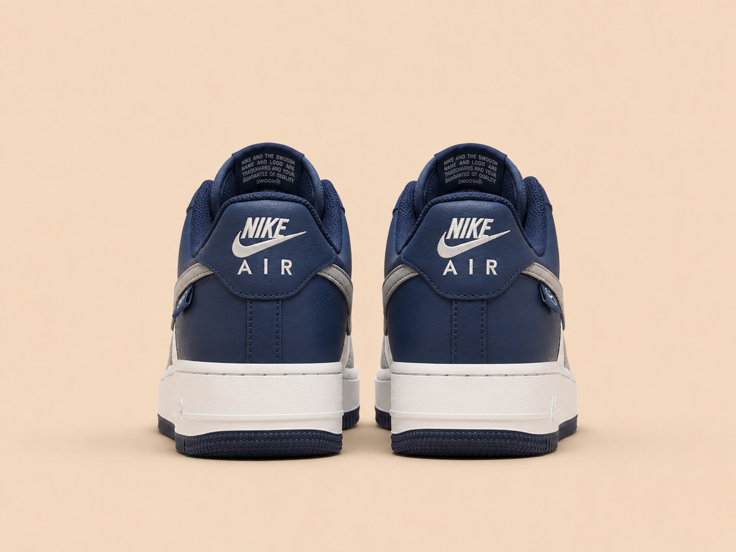 Nike Airforce Premium Beyaz Gri Mavi