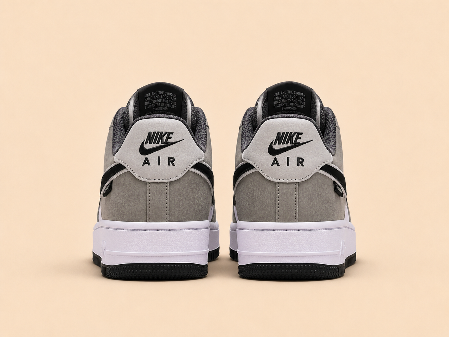 Nike Airforce Premium Beyaz Gri Siyah