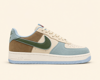 Nike Airforce Premium Bej Mavi Gri