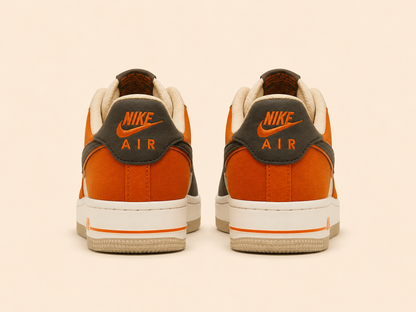 Nike Airforce Premium Bej Füme Turuncu