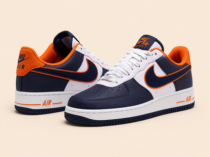 Nike Airforce Premium Beyaz Lacivert Turuncu