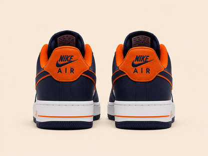 Nike Airforce Premium Beyaz Lacivert Turuncu