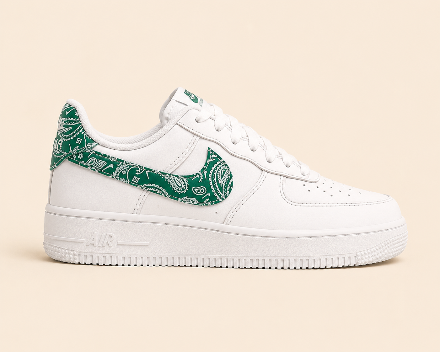 Nike Airforce Desenli Beyaz Yeşil