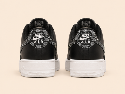 Nike Airforce Desenli Siyah Beyaz