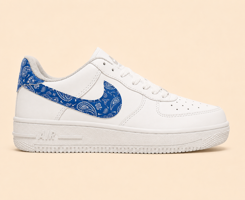 Nike Airforce Desenli Beyaz Mavi