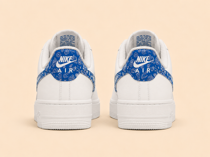 Nike Airforce Desenli Beyaz Mavi