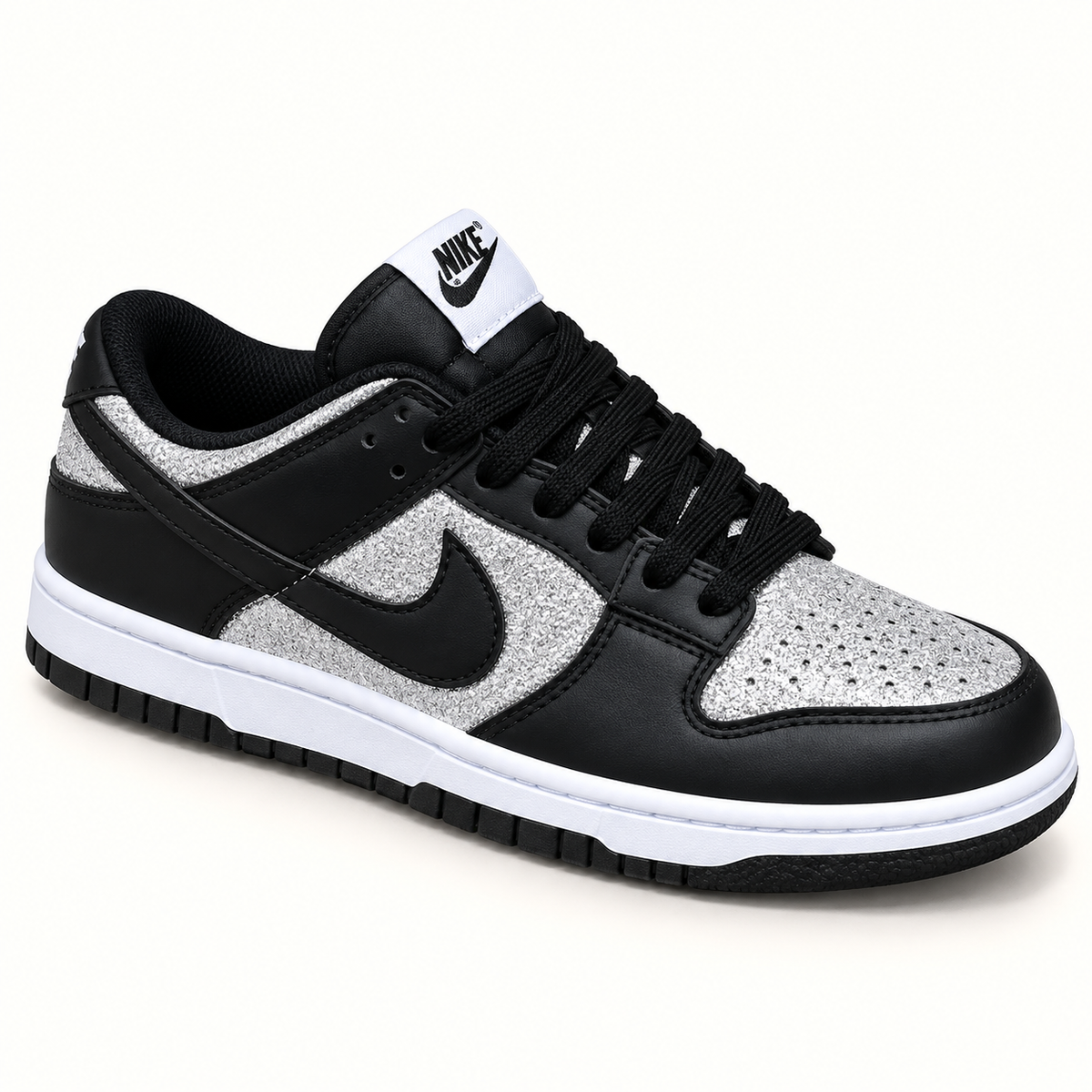 Air Dunk Siyah Gümüş Parıltılı