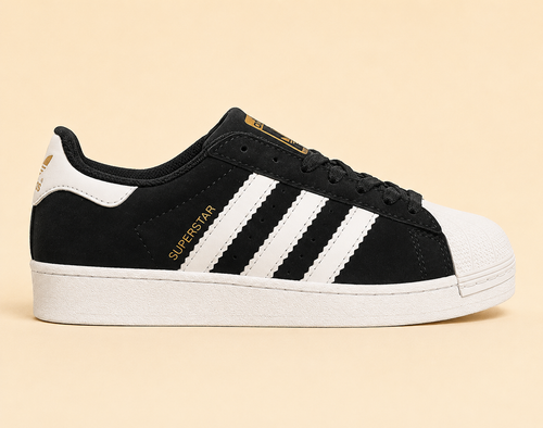 Adidas Superstar Siyah Beyaz Nubuk